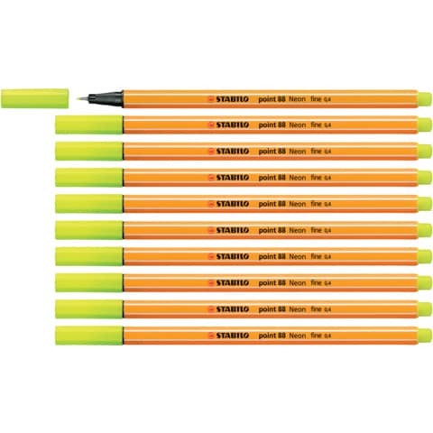 stabilo-fineliner-point-88-0-4-mm-giallo-neon-88-024