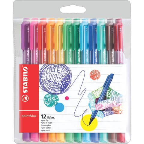 stabilo-fineliner-pointmax-0-8-mm-assortiti-conf-12-pezzi-488-12-01