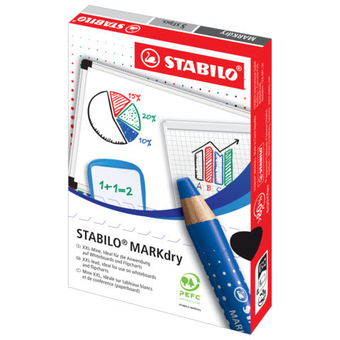 stabilo-matitone-colorato-lavagne-blocchi-markdry-mina-xxl-verde-648-43