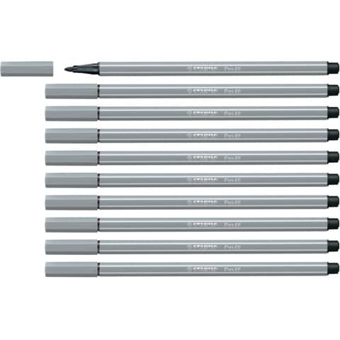 stabilo-pennarelli-pen-68-tratto-1-mm-grigio-freddo-medio-68-95