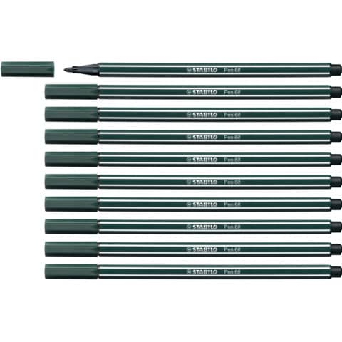 stabilo-pennarelli-pen-68-tratto-1-mm-verde-terra-68-63