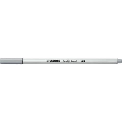 stabilo-pennarello-pen-68-brush-punta-pennello-m-1-mm-grigio-freddo-medio-568-95