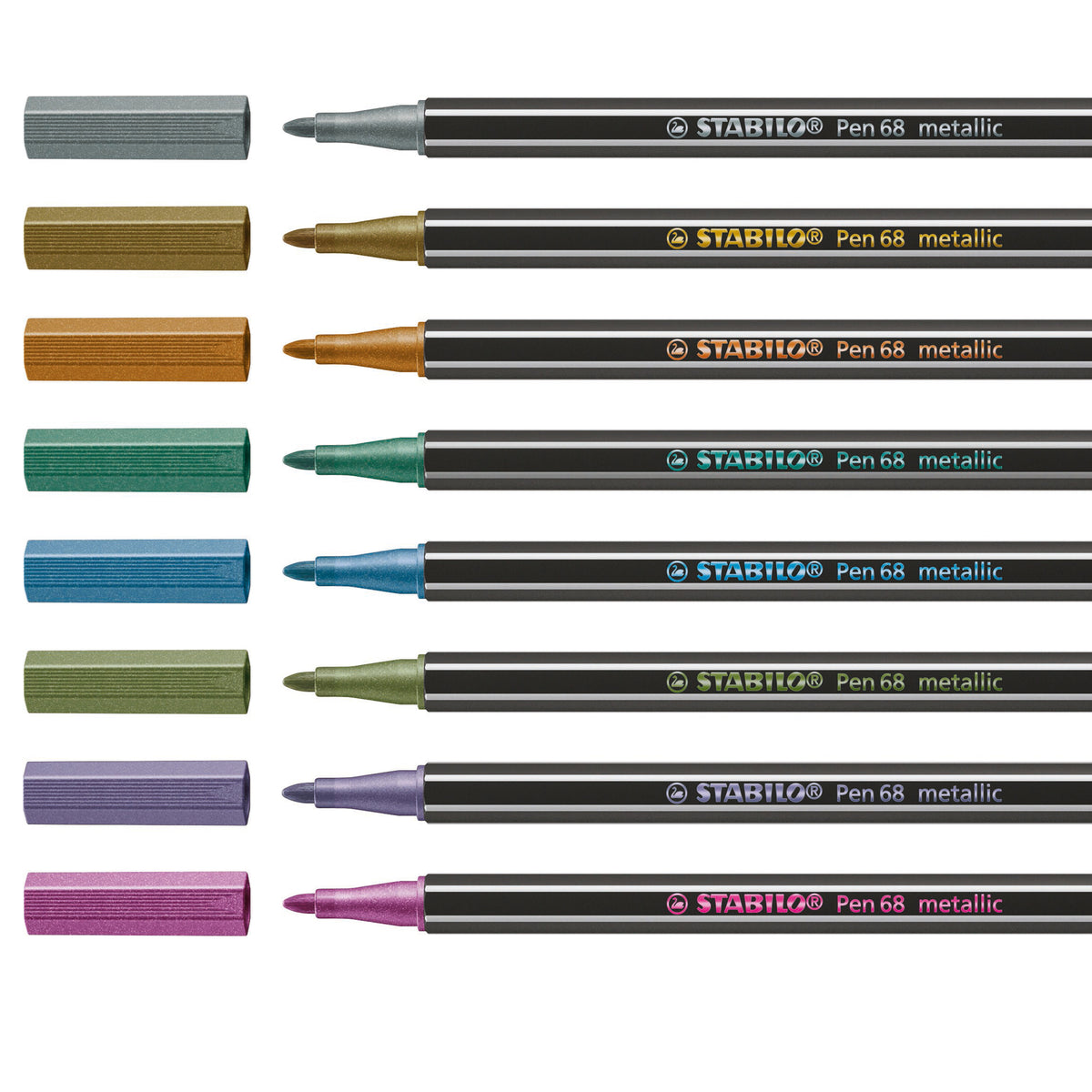 stabilo-scatola-metallo-8-pz-pen-68-metallic