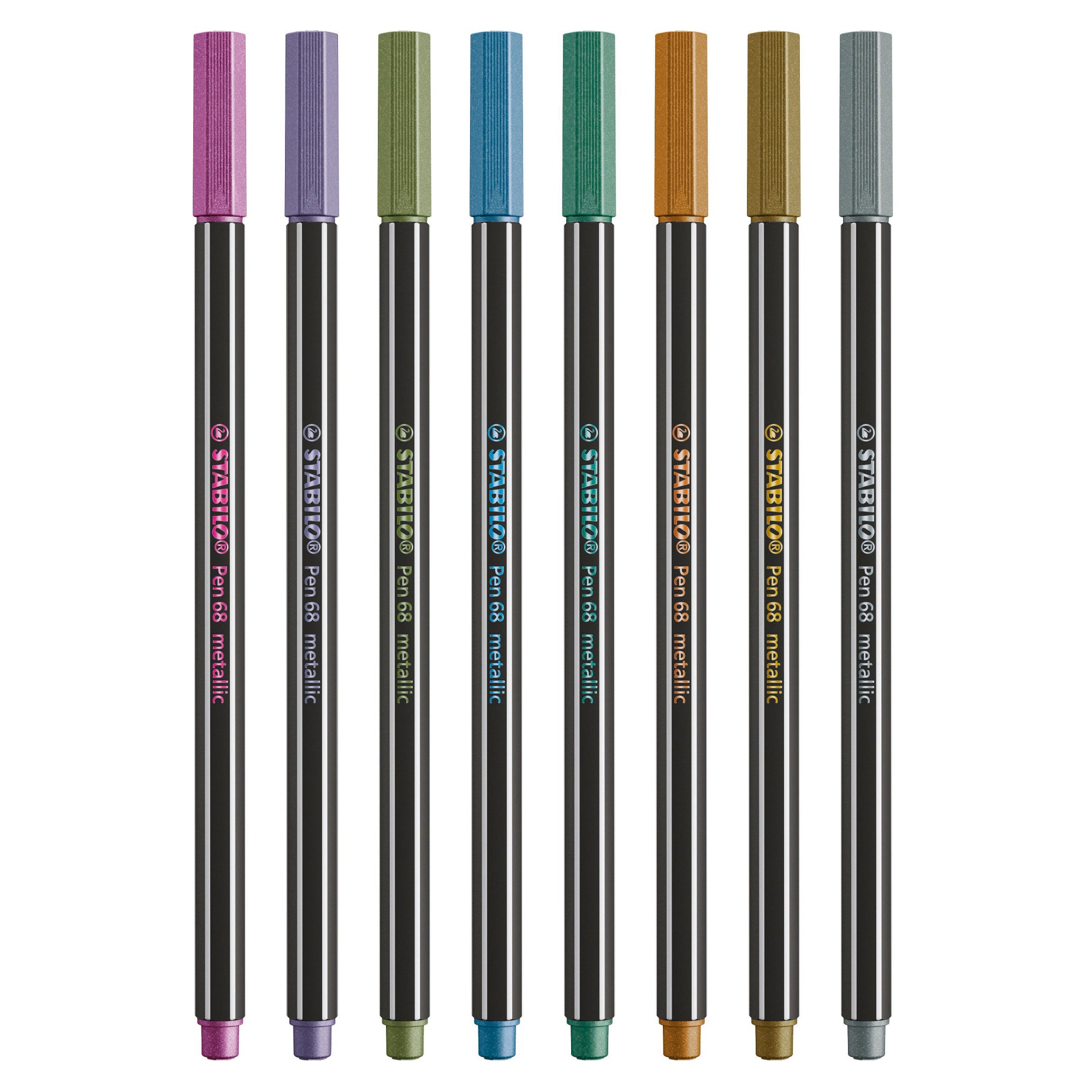 stabilo-scatola-metallo-8-pz-pen-68-metallic