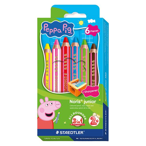 staedtler-astuccio-6pz-matitone-3-1-noris-junior-peppa-pig-colori-assortiti