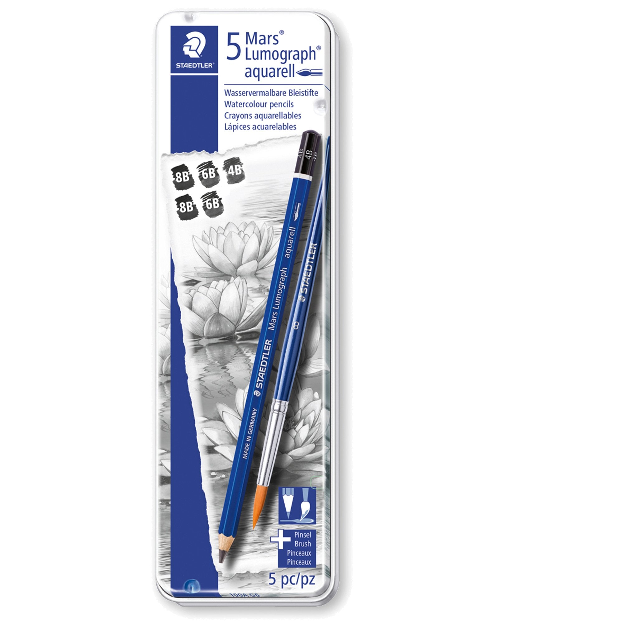 staedtler-astuccio-metallo-5-matitepennello-mars-lumograph-acquerell-3-grad-