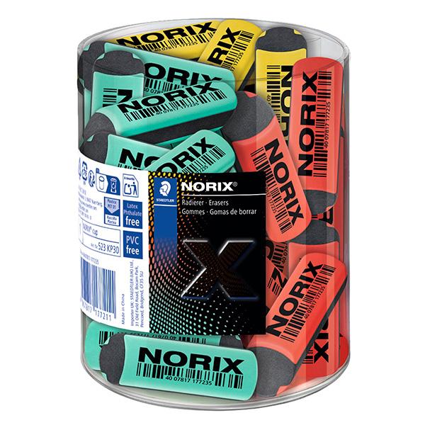 staedtler-barattolo-30pz-norix-eraser-colori-assortiti