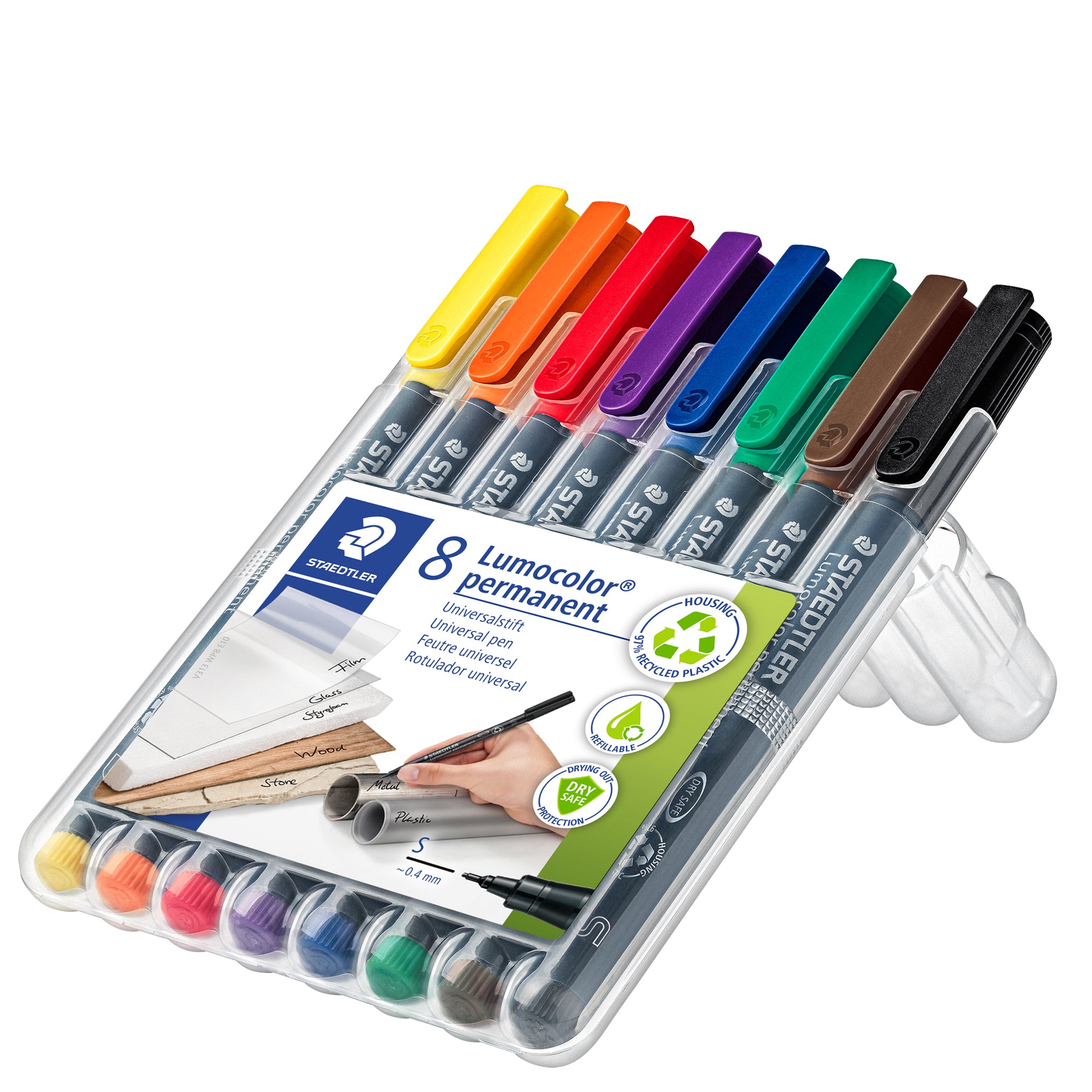 staedtler-busta-8-pennarelli-lumocolor-permanent-313-sf-0-4mm