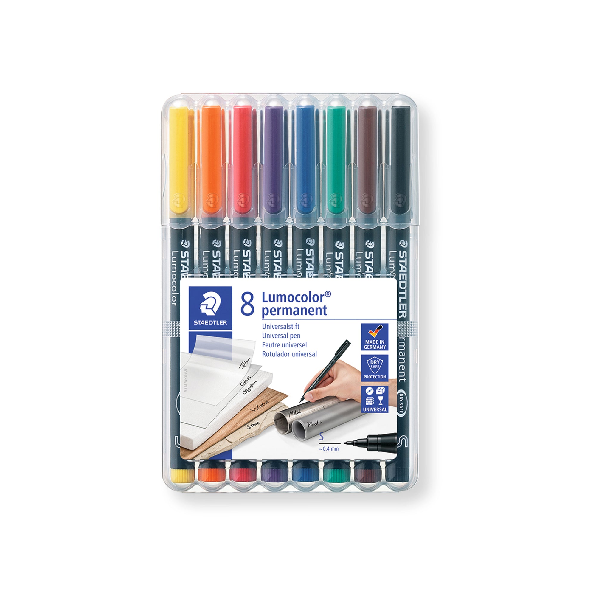 staedtler-busta-8-pennarelli-lumocolor-permanent-313-sf-0-4mm