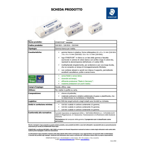 staedtler-gomma-rasoplast-526-b20-bianca-526-b20