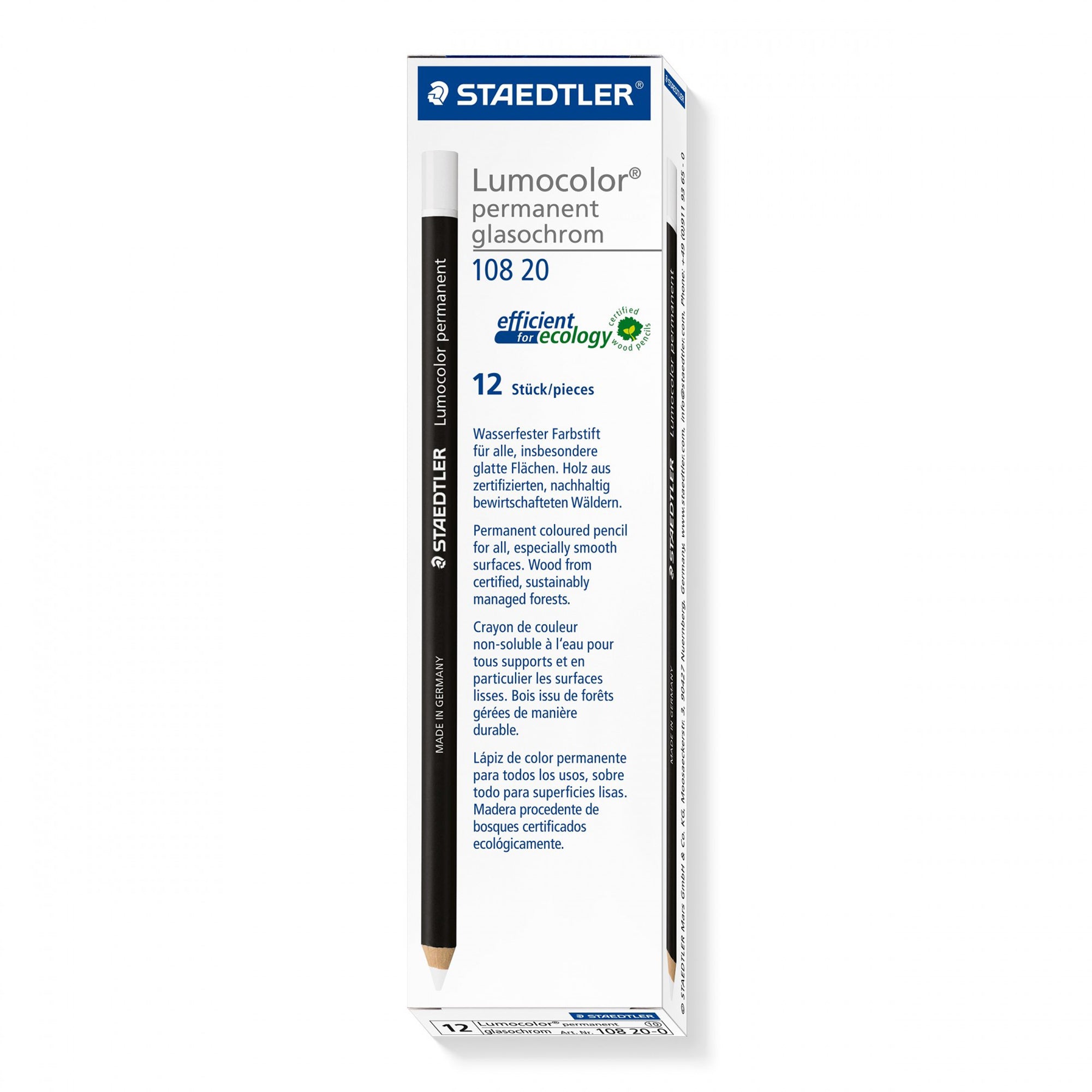 staedtler-matita-lumocolor-permanente-glasochrom-bianco