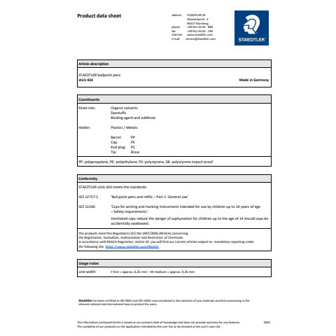 staedtler-penna-sfera-noris-stick-434-conf-20-penne-blu-434-03-f-15