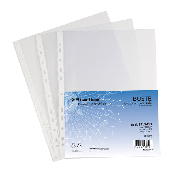 starline-50-buste-forate-22x30-liscio-medium
