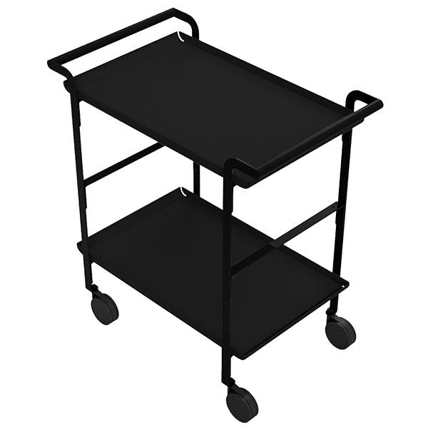 stilcasa-linea-carrello-servizio-struttura-nera-2-ripiani-neri-tovaglietta-nera-s