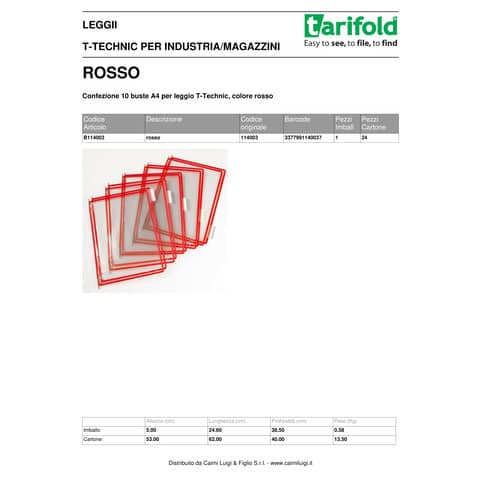 tarifold-buste-leggio-tarifold-t-technic-a4-rosso-pvc-bordo-rinforzato-conf-10-pezzi-b114003