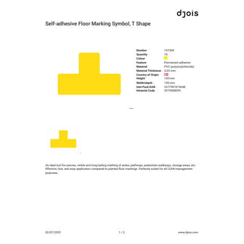 tarifold-sticker-pavimenti-t-15x5-cm-giallo-conf-10-pz-b197304