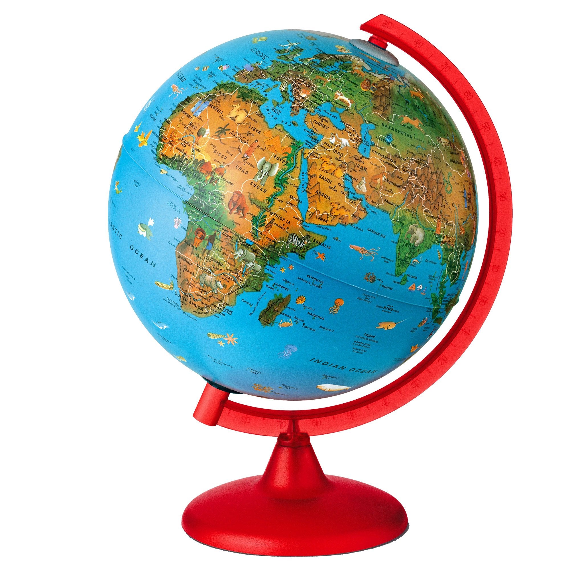 tecnodidattica-globo-geografico-illuminato-zoo-globe-d-26cm