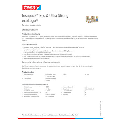tesa-nastro-imballaggio-pck-eco-ultra-strong-pet-trasparente-50-mm-x-66-m-bnr-58297