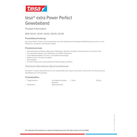 tesa-nastro-tela-plastificato-xp-perfect-38-mm-x-2-75-m-rosso-56343-00038-03