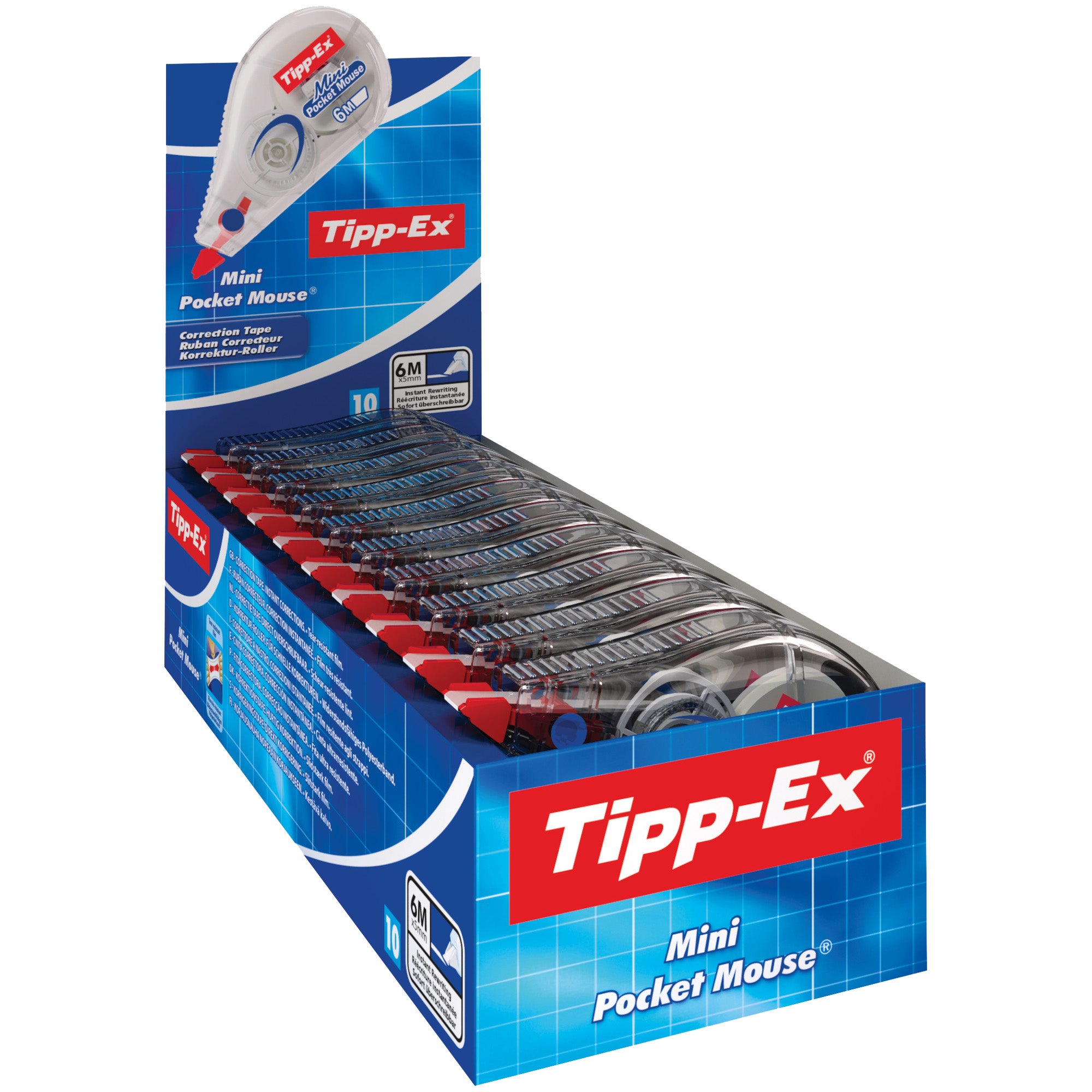 tipp-ex-box-10-correttore-nastro-mini-pocket-mouse-5mmx6mt
