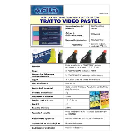 tratto-astuccio-4-evidenziatori-video-pastel-colori-assortiti