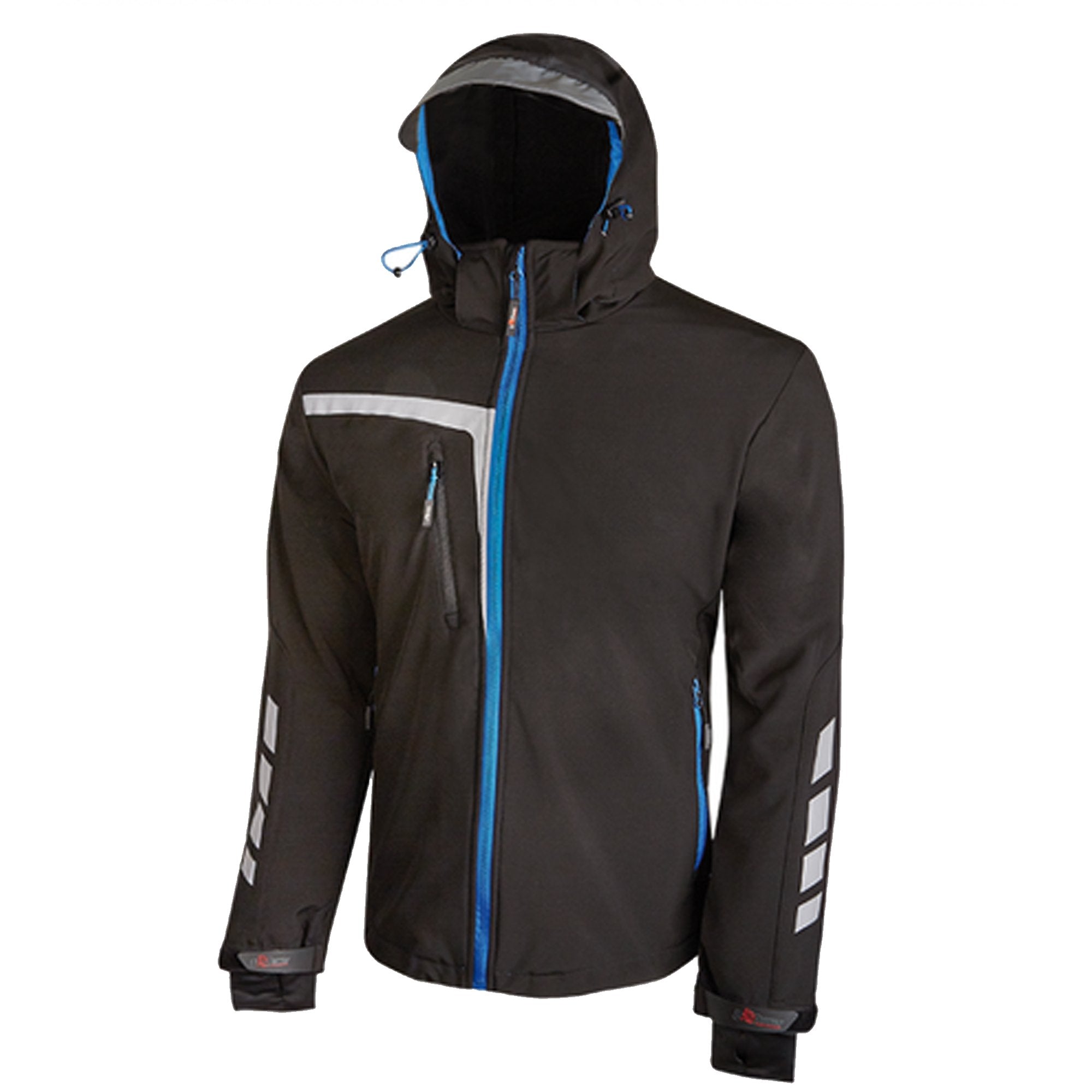 u-power-giacca-softshell-quick-nero-blu-taglia-l