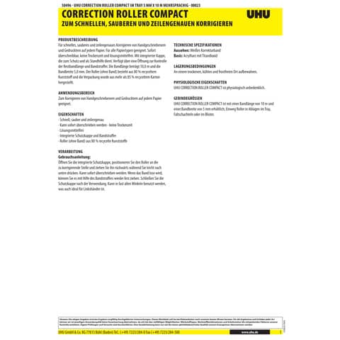 uhu-correttore-nastro-roller-compact-5-mm-x-10-mt-63521