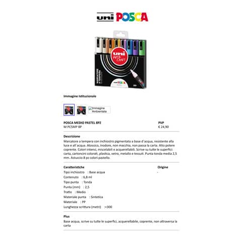 uni-mitsubishi-marcatore-tempera-inchiostro-pigmentato-uni-posca-1-8-2-5-mm-colori-assortiti-pastello-cf-8-pz-m-pc5mp-8p