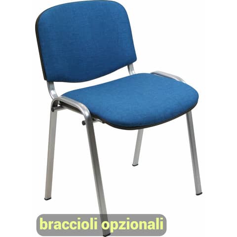 unisit-sedia-visitatore-4-gambe-dado-d5g-acciaio-grigio-rivestimento-eco-blu-conf-2-pezzi-d5g-2-eb