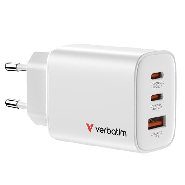 verbatim-caricabatterie-parete-gan-essentials