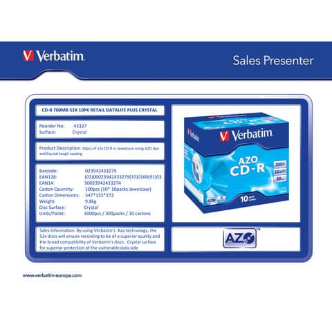 verbatim-cd-r-azo-52x-700-mb-jewel-case-10-pezzi-43327