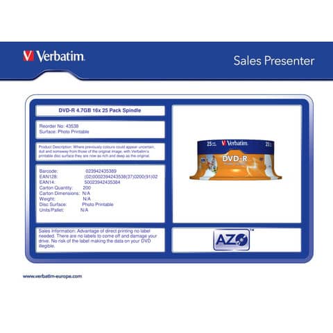 verbatim-dvd-r-wide-stampabile-4-7-gb-spindle-case-confezione-25-dvd-43538