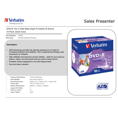 verbatim-dvdr-jewel-case-4-7-gb-velocita-16x-conf-10-43508