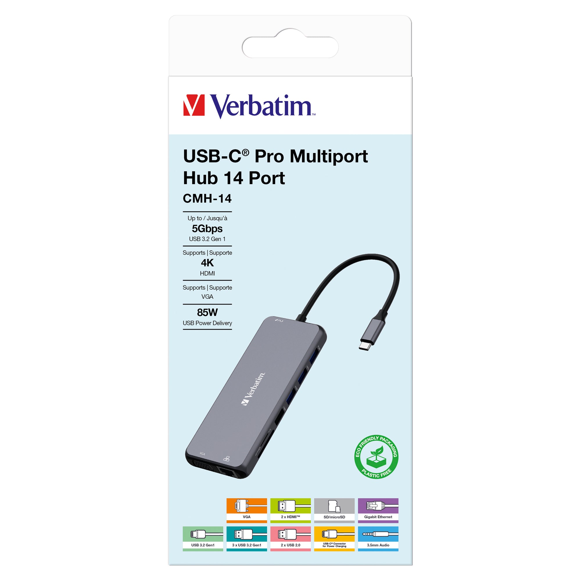 verbatim-usb-c-pro-multiport-hub-14-port-cmh-14