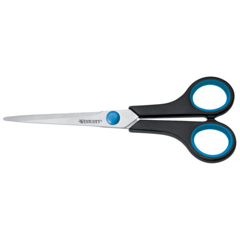 westcott-forbici-soft-grip-easy-grip-blu-nero-simmetriche-17-5-cm-e-30271-00