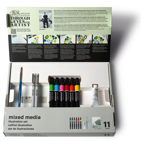 winsor-newton-confezione-winsornewton-mixed-media-illustration-set-11-pezzi-soggetti-assortiti-0290180
