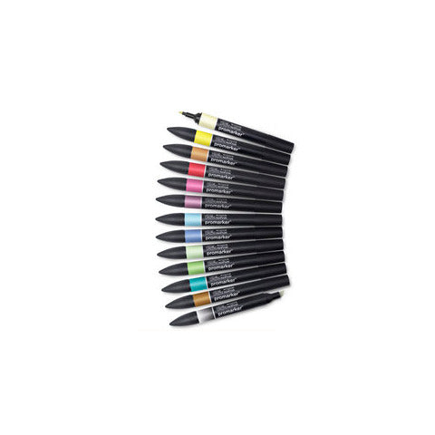 winsor-newton-pennarelli-winsornewton-promarker-doppia-punta-fine-larga-conf-12-pz-colori-assortiti-blender-0290138