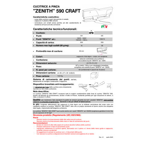 zenith-cucitrice-590-craft-oro-cangiante-legno-fino-20-fogli-205901611