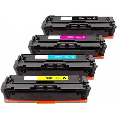 Toner 203A/BCMY compatibili - Nero/colori - Confezione risparmio da 4 PZ