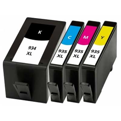 Cartucce 934XL/935XL compatibili - Nero/colori - Confezione risparmio da 4 PZ