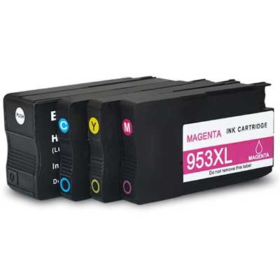 Cartucce 953XL/3HZ52AE compatibili - Nero/colori - Confezione risparmio da 4 PZ