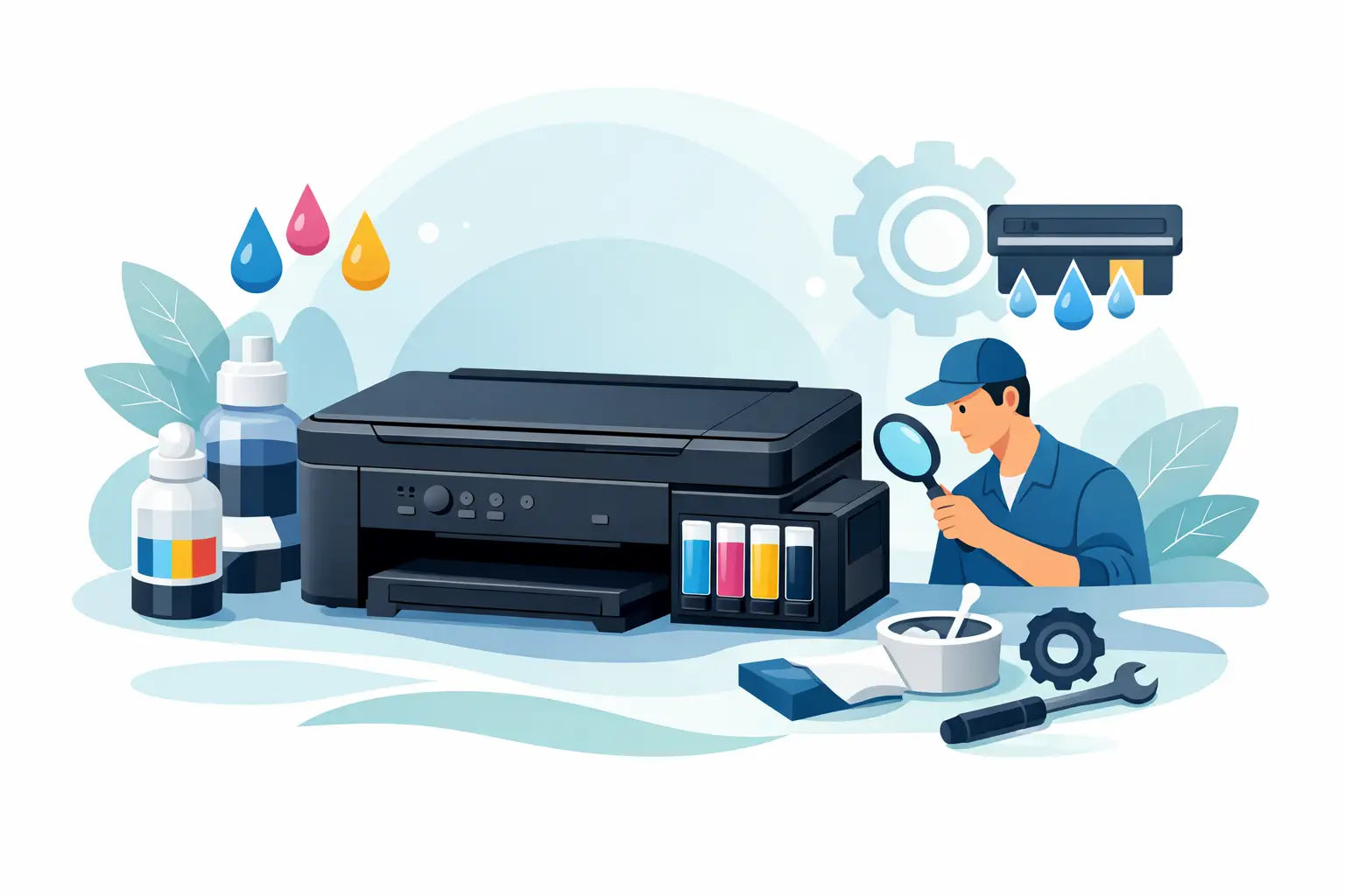 Epson ET-2600: inchiostro e manutenzione