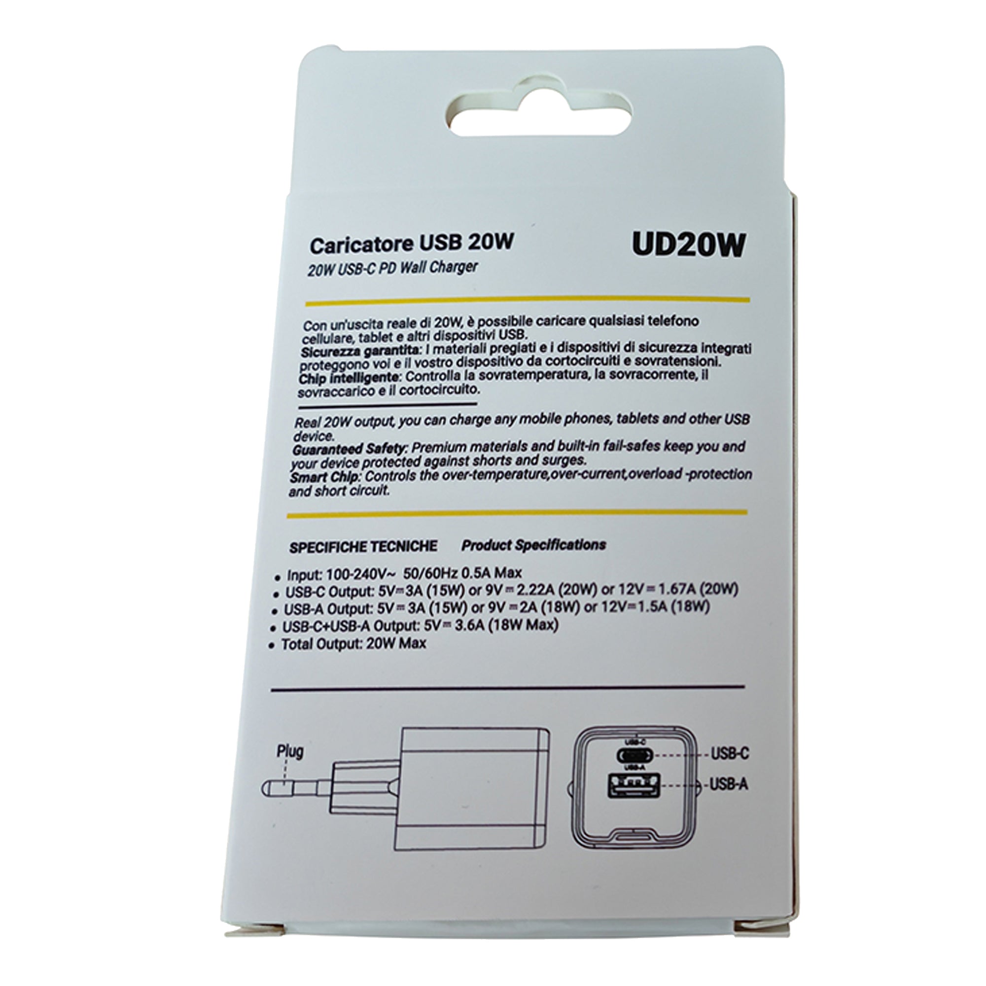 MKC - Caricatore rapido 2 porte usb 20 w - 491929601
