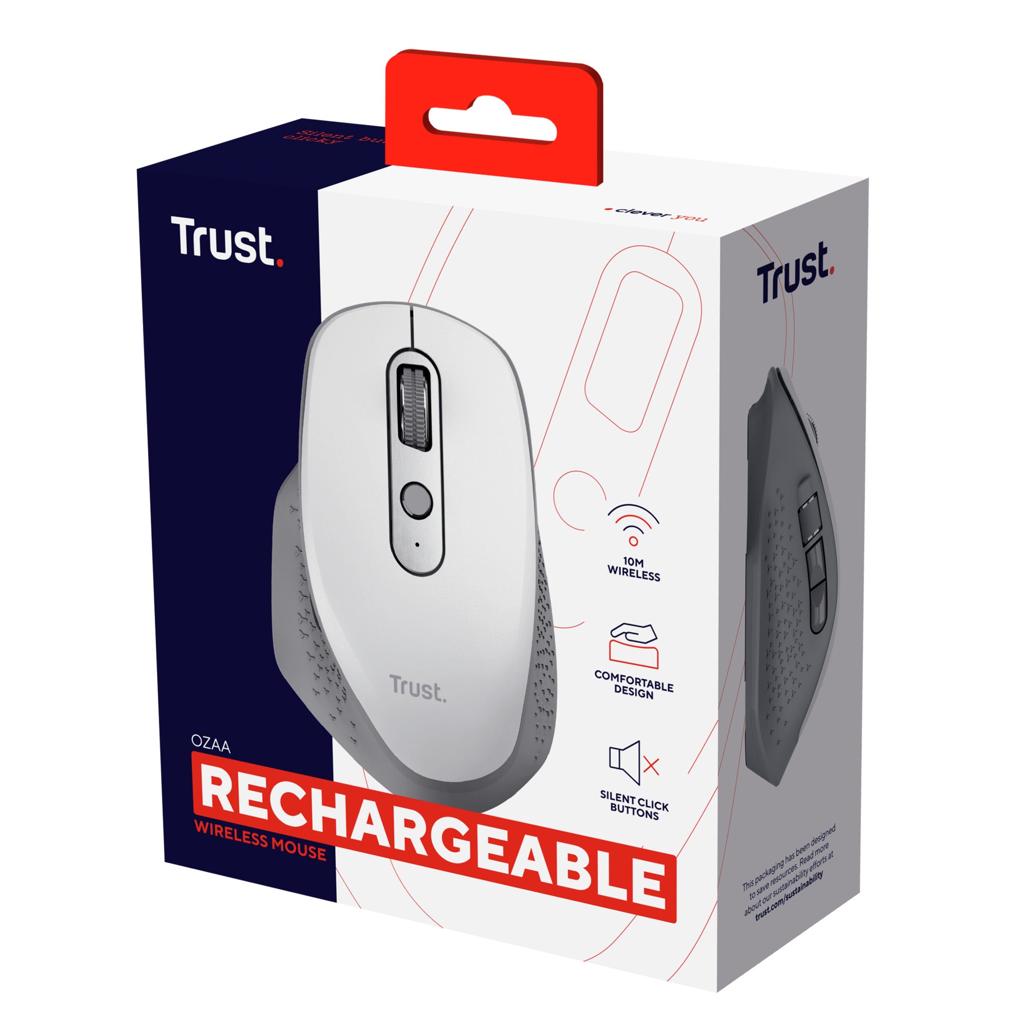 TRUST - Mouse wireless multi-dispositivo ozaa+_ - 24935