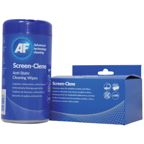 af-international-salviette-detergenti-scr100t-screen-clene-barattolo-100-salviette-ascr100t