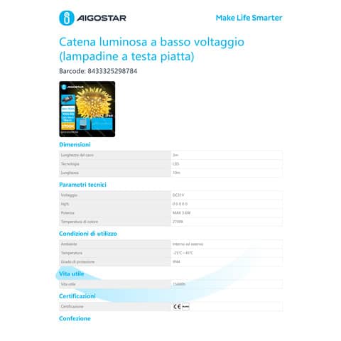 aigostar-catena-luminosa-interni-esterni-basso-voltaggio-luce-calda-2700-k-10-m-100-led-298784