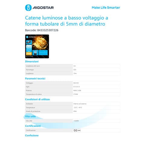 aigostar-catena-luminosa-tubolare-interni-esterni-basso-voltaggio-luce-calda-2700k-10-m-100-led-307226