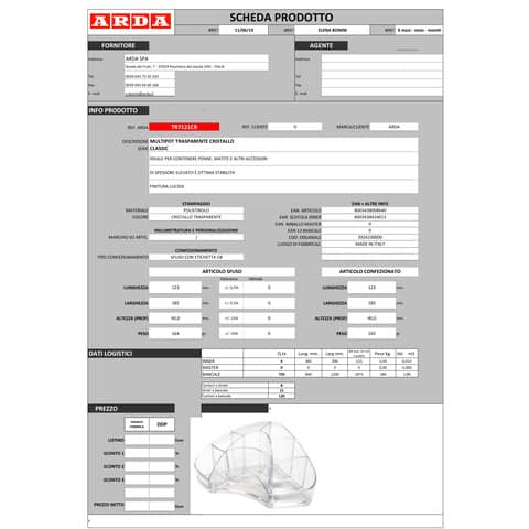 arda-portaoggetti-scrivania-multipot-classic-polistirene-cristallo-8-scomparti-18-5x12-3x9-cm-tr7121cr