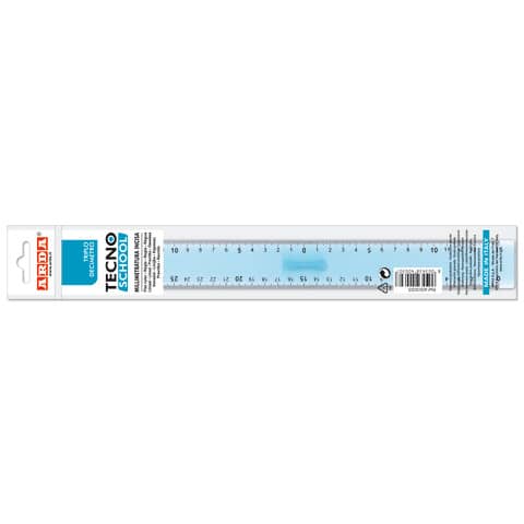 arda-triplo-decimetro-linea-tecnoschool-polistirolo-termoresistente-azzurro-trasparente-30-cm-406ss