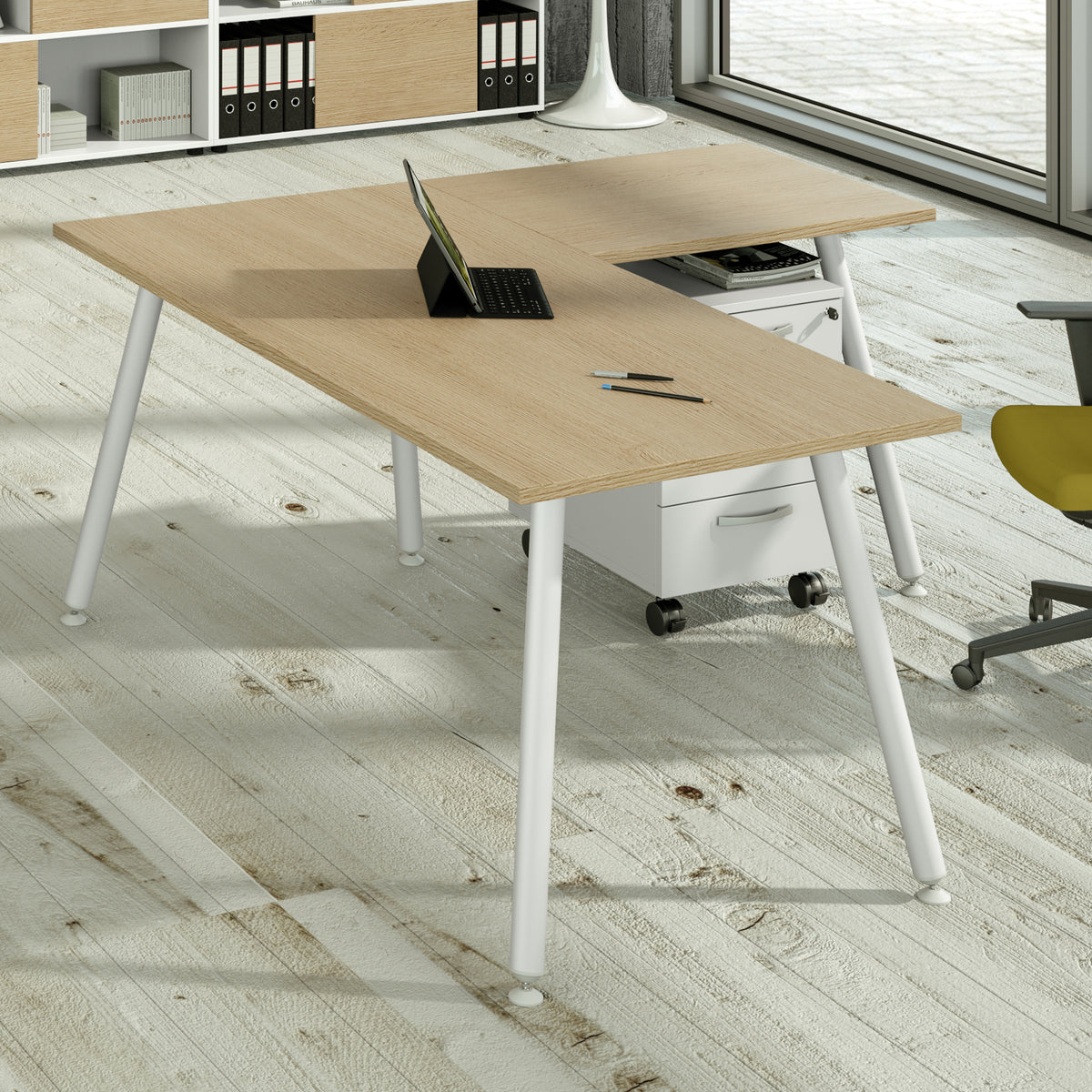 artexport-allungo-dx-sx-60x80xh74-4cm-scrivanie-skinny-metal-bianco-rovere